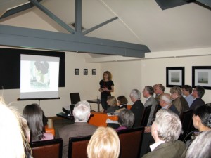 Lesley addressing Japan Society