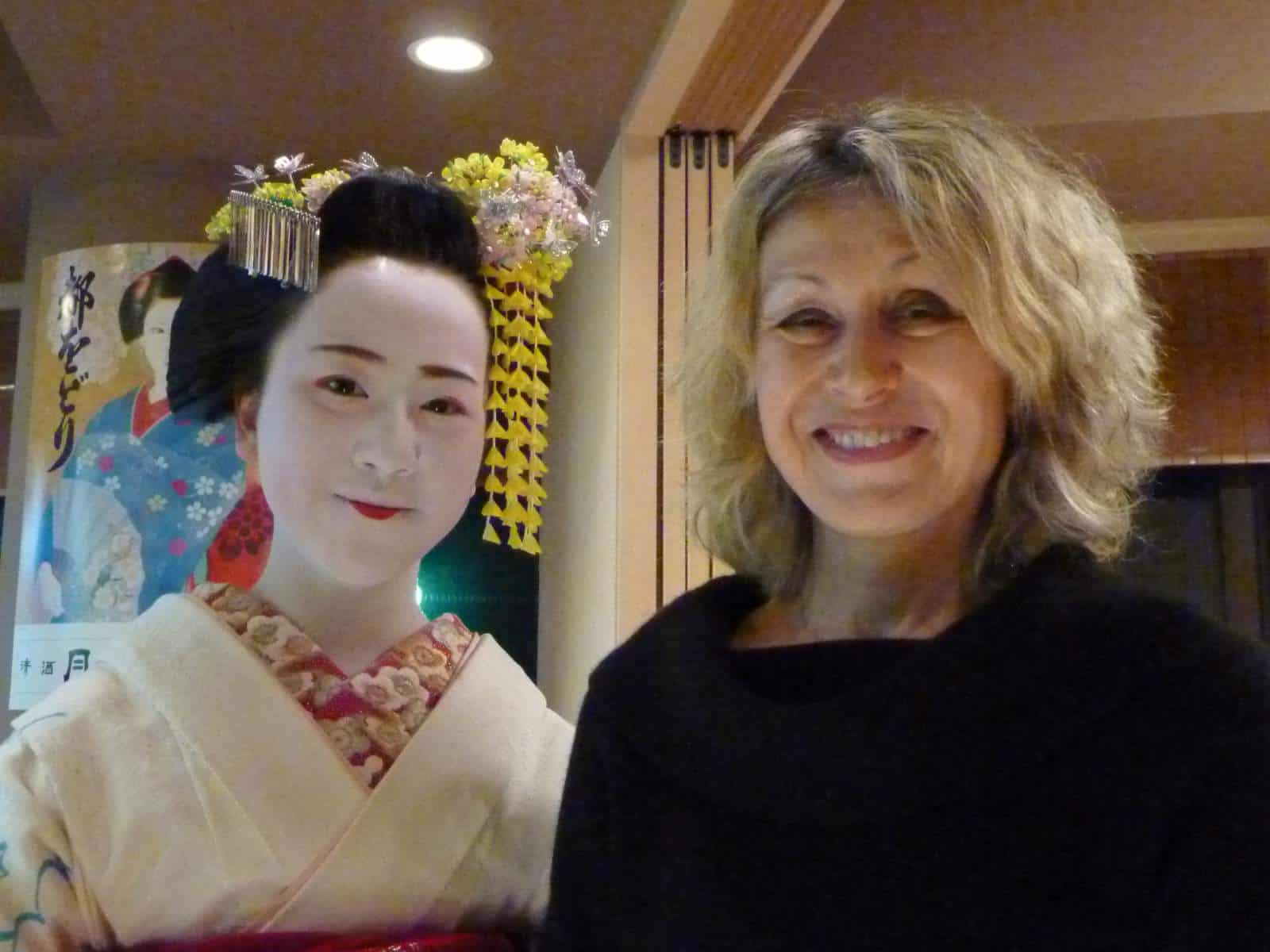 Me with a maiko (trainee geisha) called Mame-chan