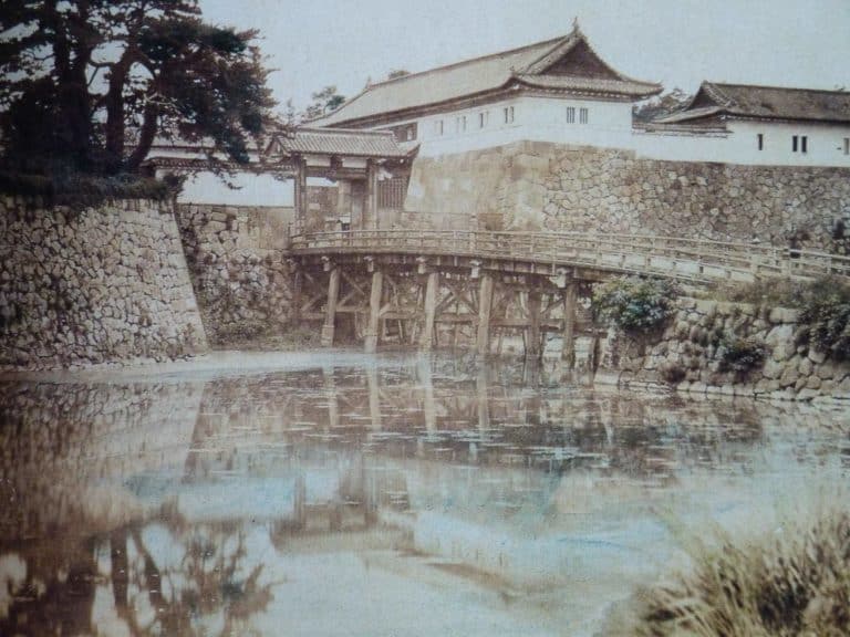 The bridge and Great Gate of the Women’s Palace, photographed in the 1870s