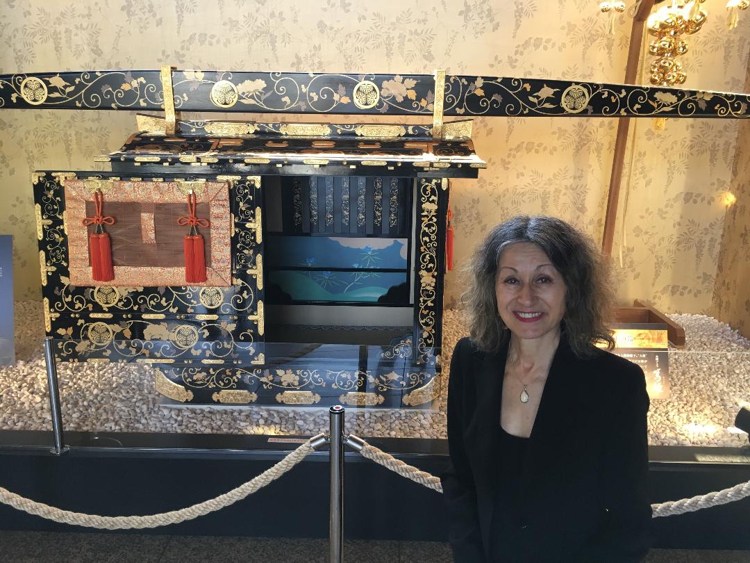 Reproduction of Princess Atsu’s palanquin